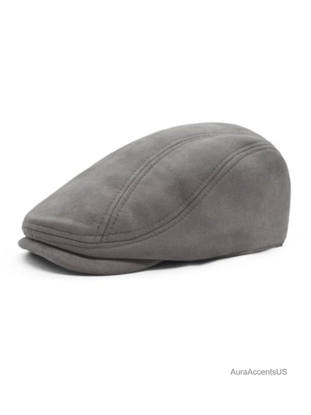 Suede Newsboy Hat Adjustable Ivy Flat Cap Winter Warm Gift